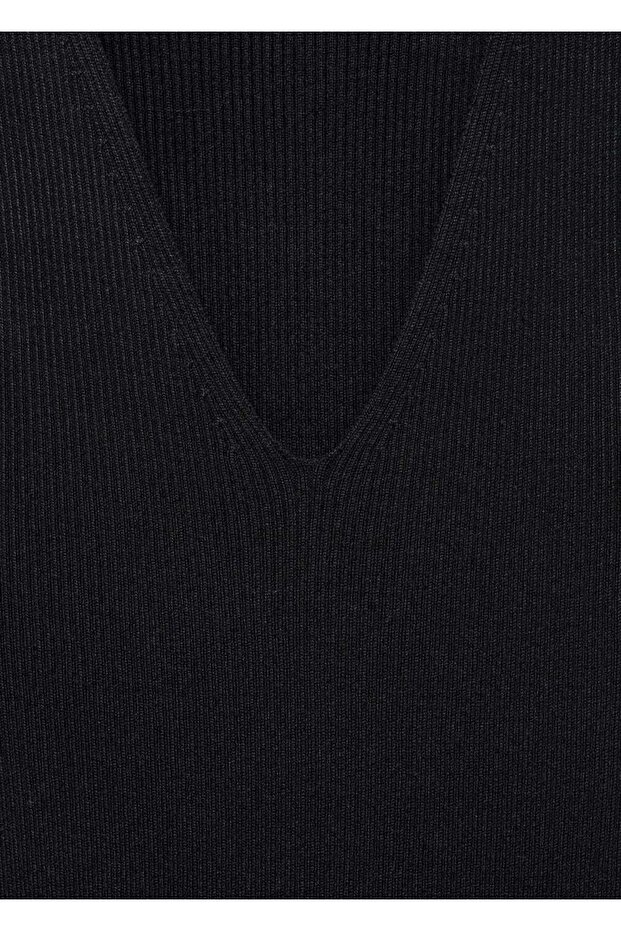 Askılı Triko Elbise - 7