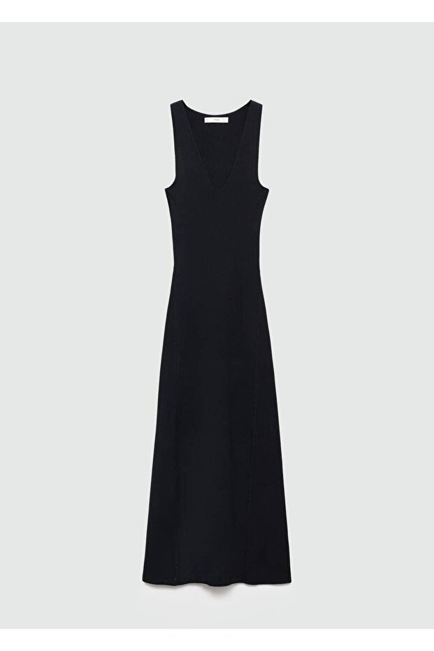 Askılı Triko Elbise - 3