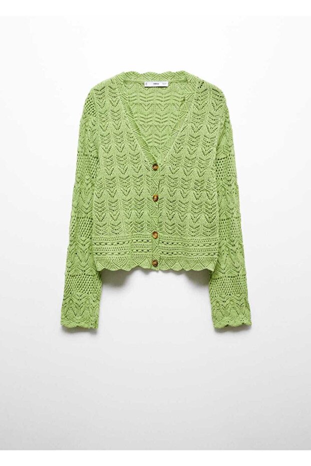 Delik detaylı hırka - 3