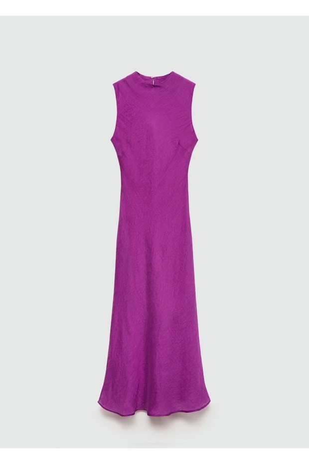 Lyocell midi elbise - 3