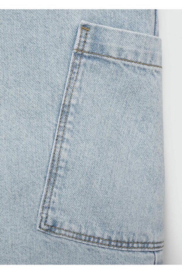 Kısa denim tulum - 7