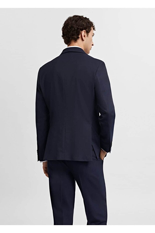 Comfort Strech kumaş dar kesim blazer ceket - 4