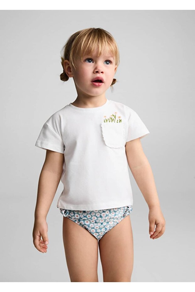 Çiçekli bikini altı - 1