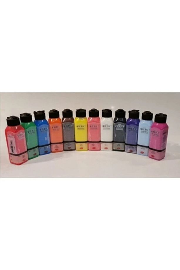 140ml Akrilik Boya 12'li Karışık Renkler Set - 1