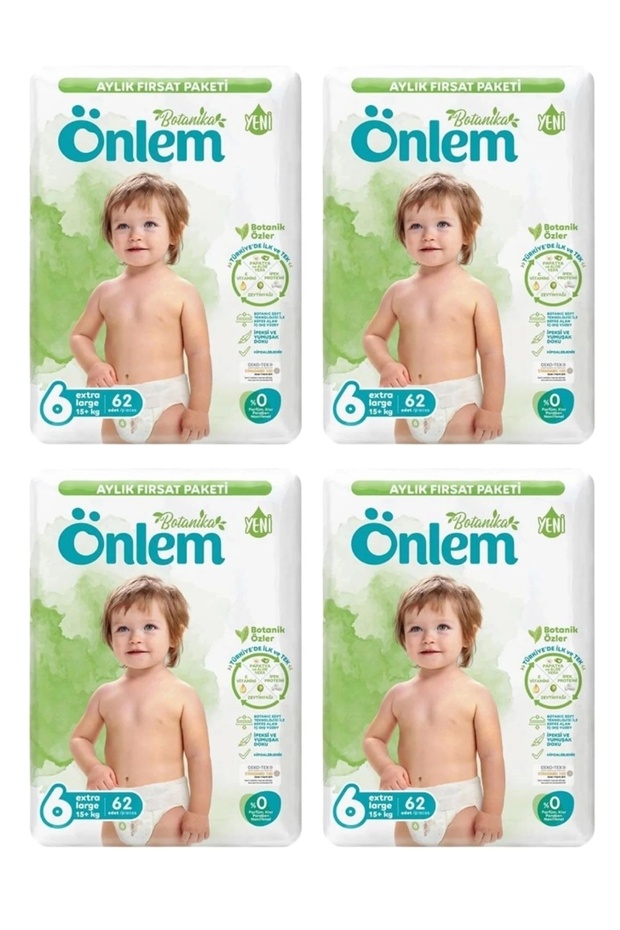 Botanika Size 6 Diapers Monthly Opportunity Package X-Large 62 Liters X 4 Pieces