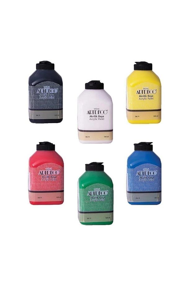 Akrilik Boya 500 Ml 6'li Set - 1
