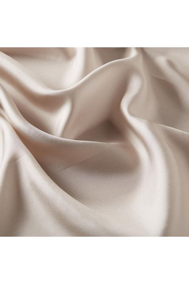 Düz Twill Ipek Eşarp - Bademi - 2