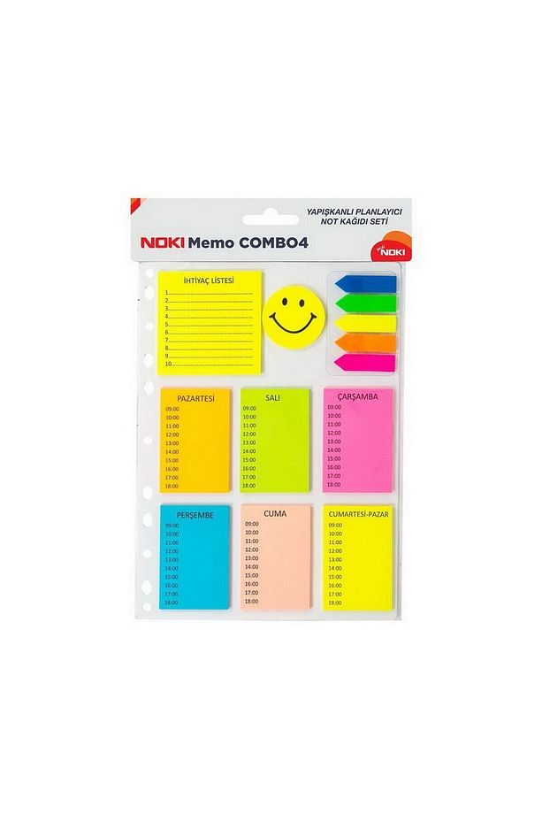 Memo Combo 4 Yapışkanlı Notluklar 12704 - 1