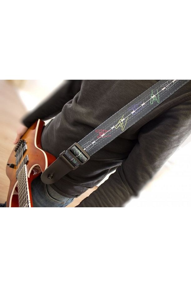 1 Strap ELOKTRO GİTAR ASKISI 1St004 & PENA KUTUSU - 3