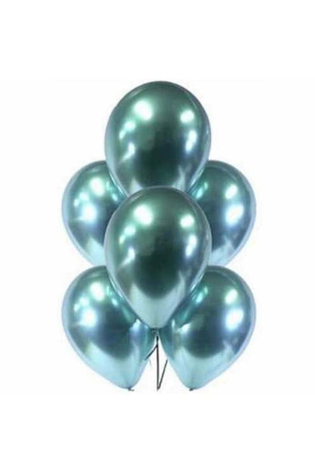 Water Green Color Chrome Balloon 10 Pieces