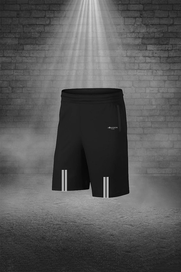 Erkek Beyaz Dri-Fit Kumaş Baskısız Yuvarlak Yaka Kısa Kol Regular Tişört Şort Set (S -3XL) - 3