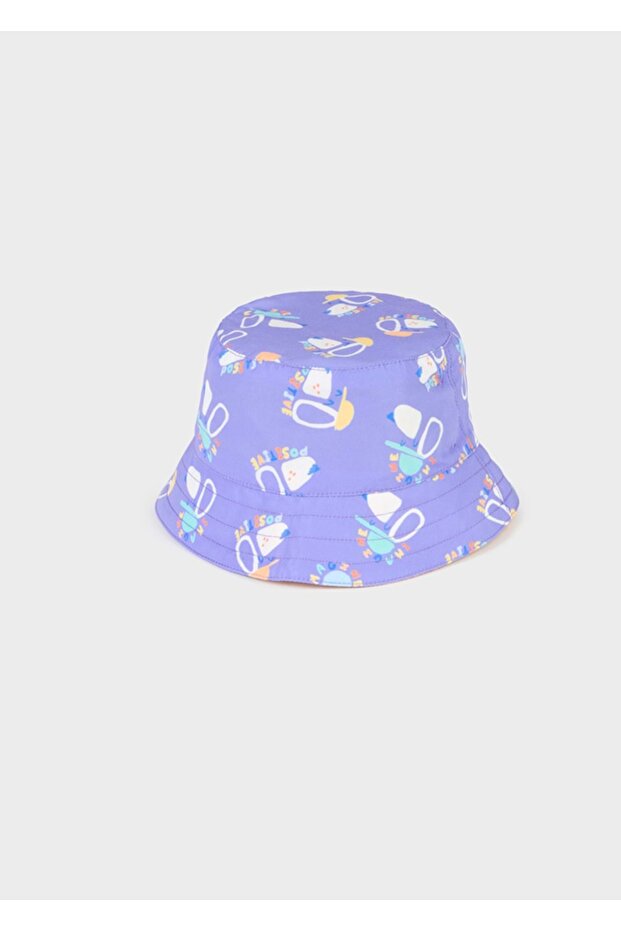 Girl Baby Hat Double Sided Lila