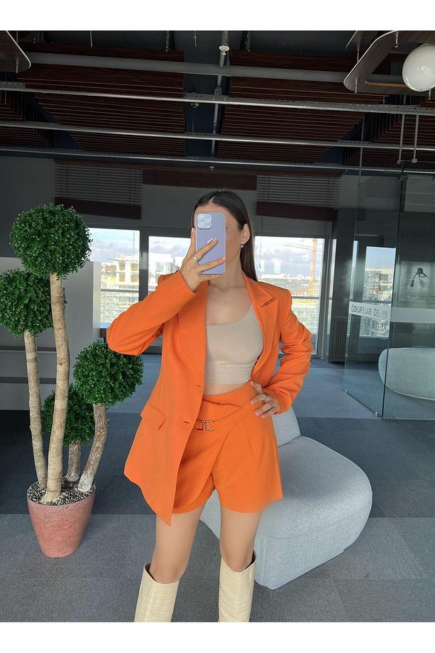 Jasmin Kemerli Şort - 1