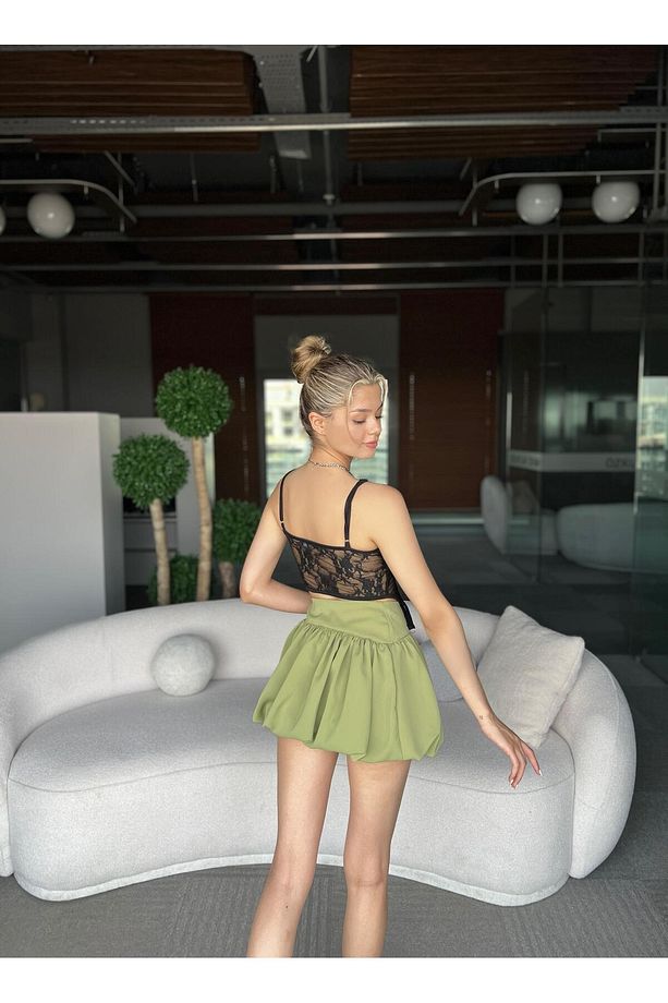 Limber Altı Balon Şort Etek - 4