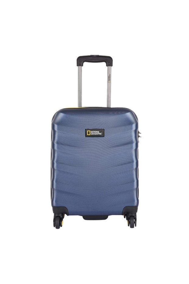 Arete ABS Hard Case Luggage Trolley Carry-On Small Cabin Navy