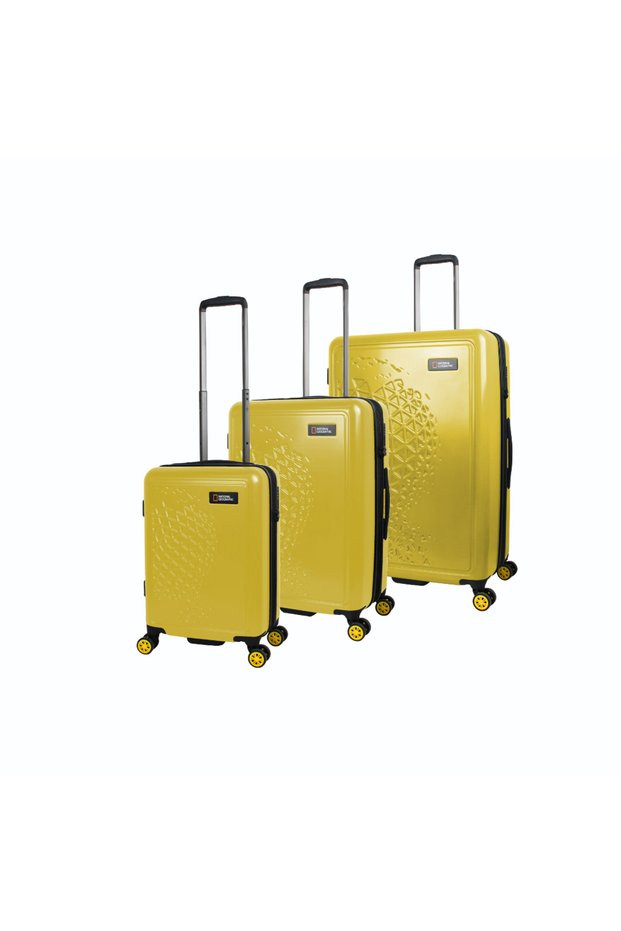 Globe Luggage Set 3 pc Yellow