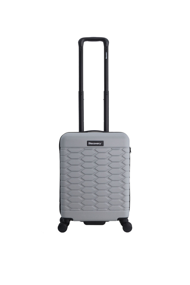 Reptile ABS Carry-On, TSA Lock, 4 Double Wheels, 20 Inch Silver