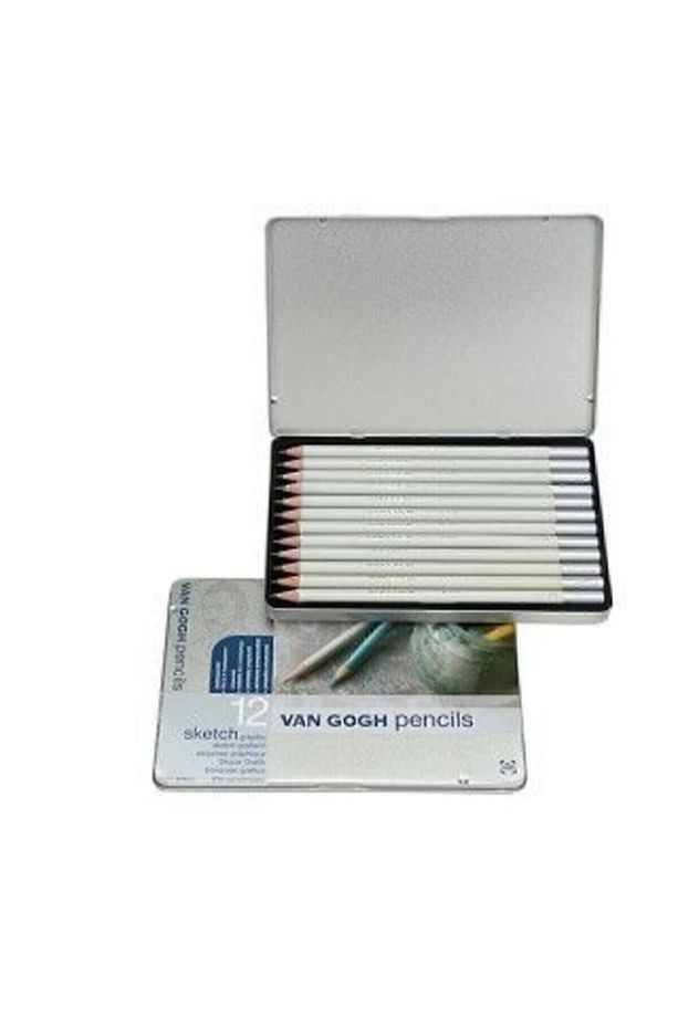 Van Gogh Sketch Set Graphic Eskiz Kalemi Metal Set 12'li - 1