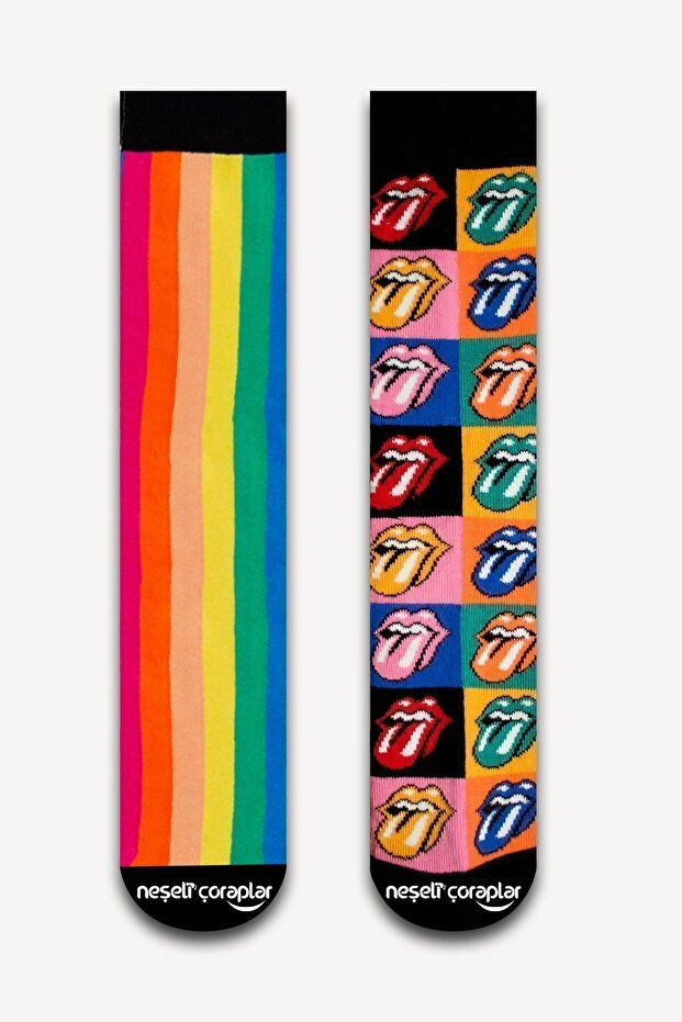 2'li Colourful Renkli Çorap Set - 1