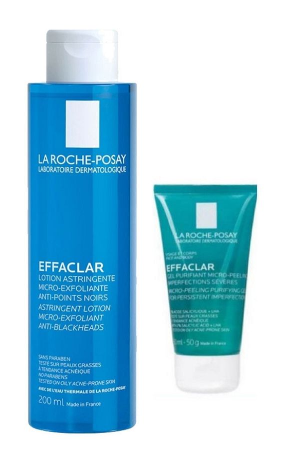Effaclar Mikro Soyucu Tonik 200 ml-La Roche Posay Effaclar Mikro Peeling Jel Vücut 50 ml - 1