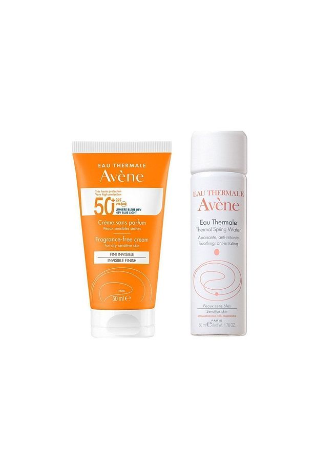 Cream Spf 50+ Kuru Ciltler İçin Yüksek Korumalı Güneş Kremi 50 Ml - Termal Su 50 Ml - 1