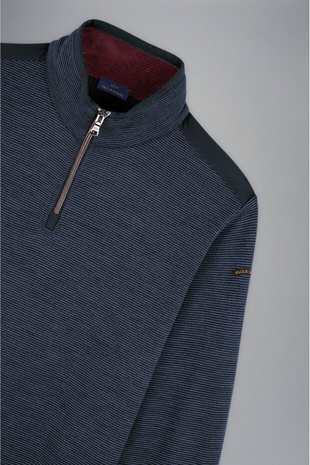 MEN'S ZIPPED PULLOVER C.W. WOOL - 3