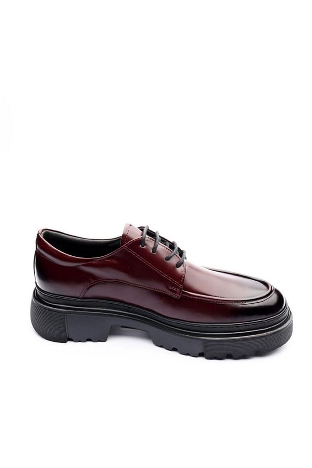 İBAY WINSTON BORDO 5CM YÜKSEK TABAN ERKEK KLASİK AYAKKABI - 5