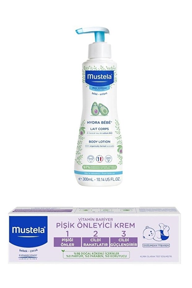 Hydra Bebe 300ml Daily Use Body Lotion - Vitamin Barrier 1-2-3 Cream 50ml
