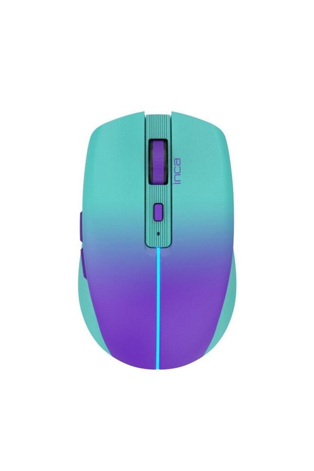 IWM-511RM Dual Mod Bluetooth+Wireless Rechargeable Gradient Color Silent Mouse - 1