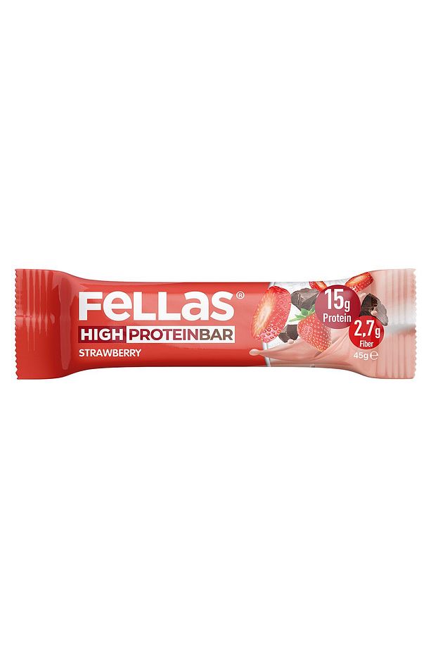Yüksek Protein Bar, Çilekli, 45gr X 12 Adet - 3
