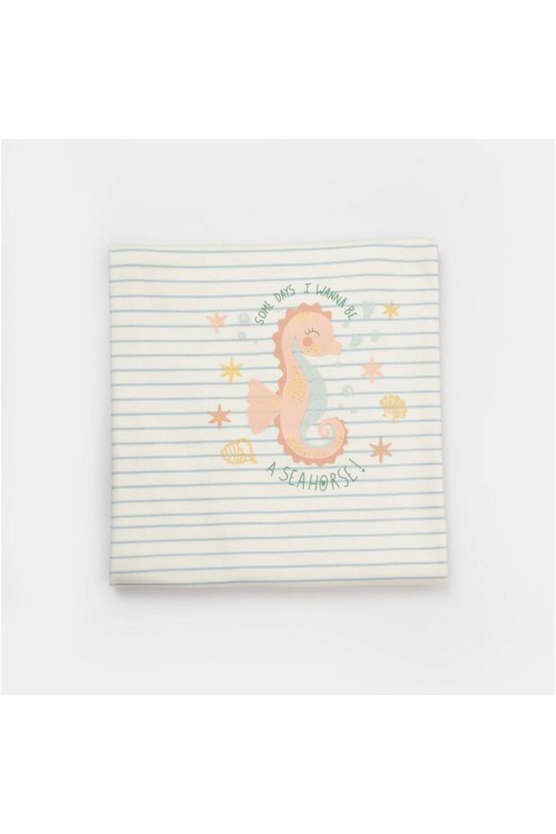 Save The Seahorse Baby Blanket 85x90 64692