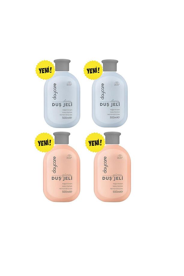 Nemlendirici etkili yoğun kıvamlı duş jeli güneş ve deniz 500 ml X 4 Adet - 2