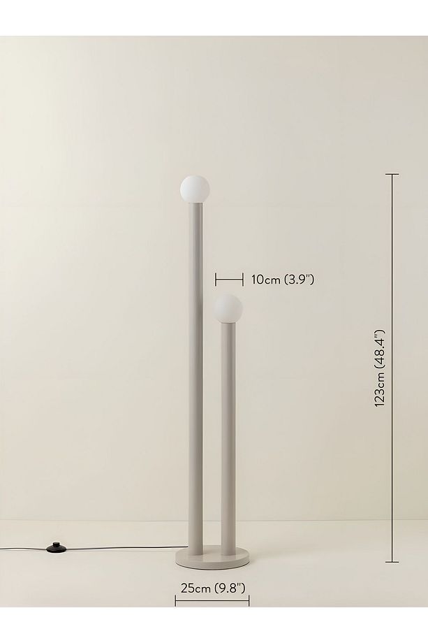 sade ve minimaliz 2 Borulu Lambader - 4
