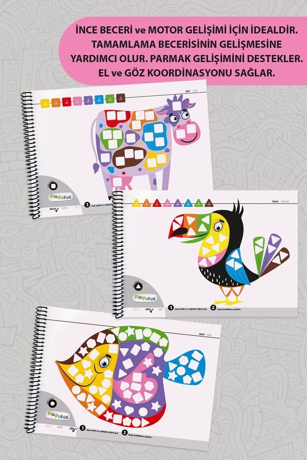 8 Shapes| 8 Colors| 1 Set of Labeled, Shape Label Book and Labels| Preschool Notebook - 3