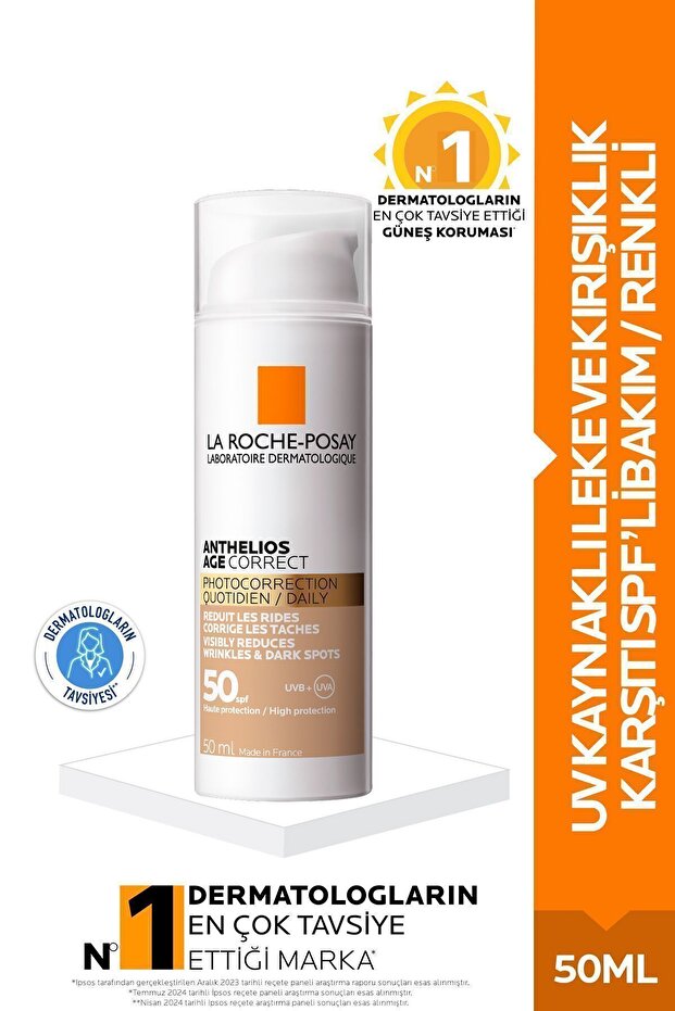 Renewing Tinted Sunscreen Spf50+ 50 ml for Skin Prone to Wrinkles Keyo248