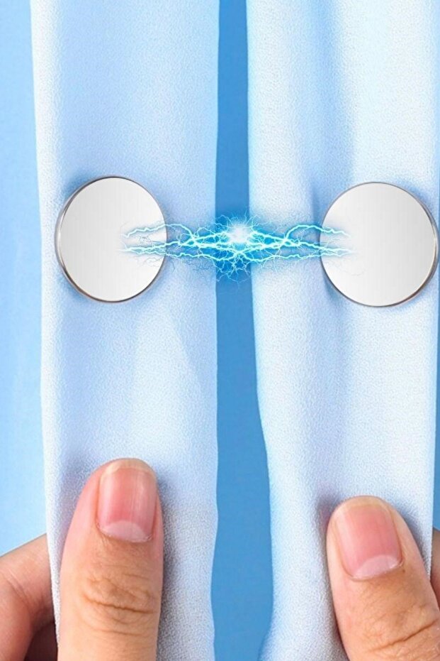 2 Adet Mıknatıslı Perde ve Kumaş Tutturma Aparatı - 3