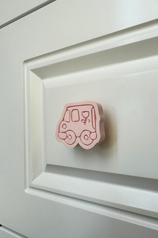 Pink Car Cabinet Handle - Furniture Handle for Your Children's Rooms, Kitchen and Bathroom Cabinets,