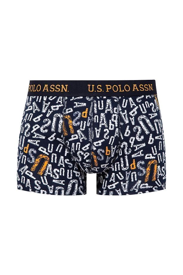 U.S. POLO ASSN. - Erkek Sarı - Baskılı- Lacivert 3 lü Boxer Z.8.0.ET.4.A.G9.R.7.P - 5