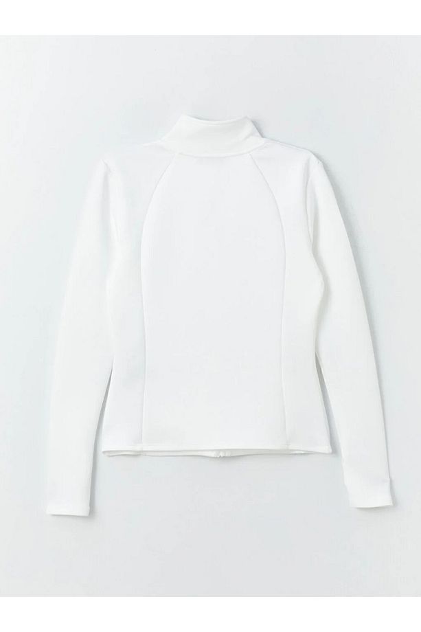 LCW Active Dik Yaka Düz Uzun Kollu Kadın Fermuarlı Sweatshirt - 2