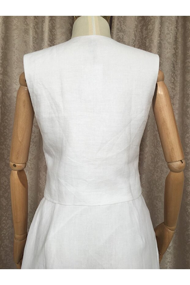 Beyaz Keten Takım - 3