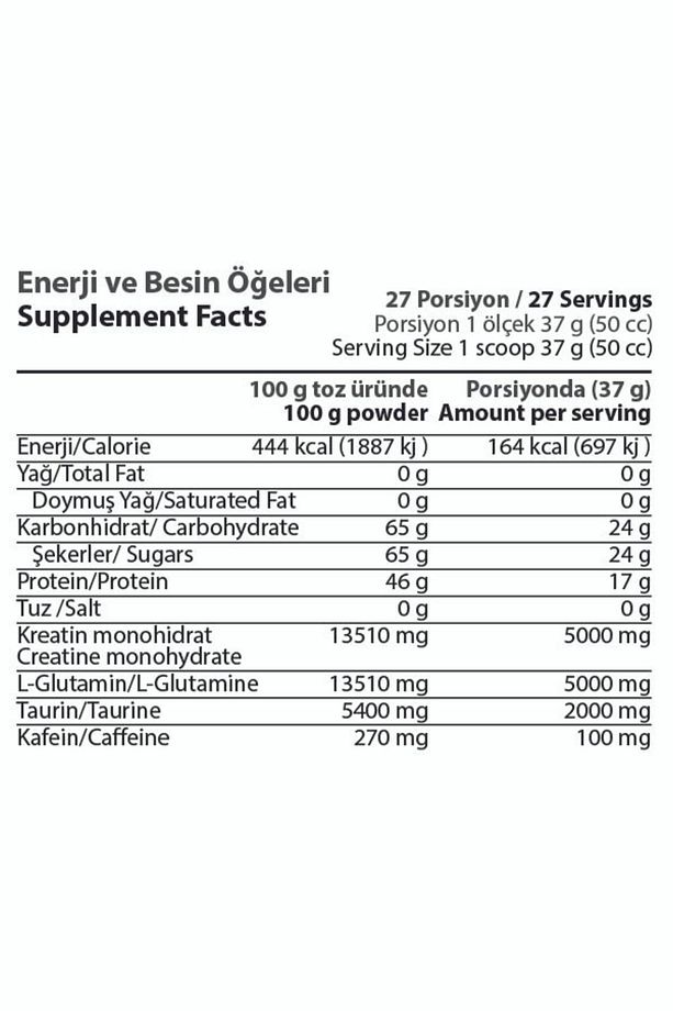 Kgt Caffeın 5:5:2 1000 gr - 2