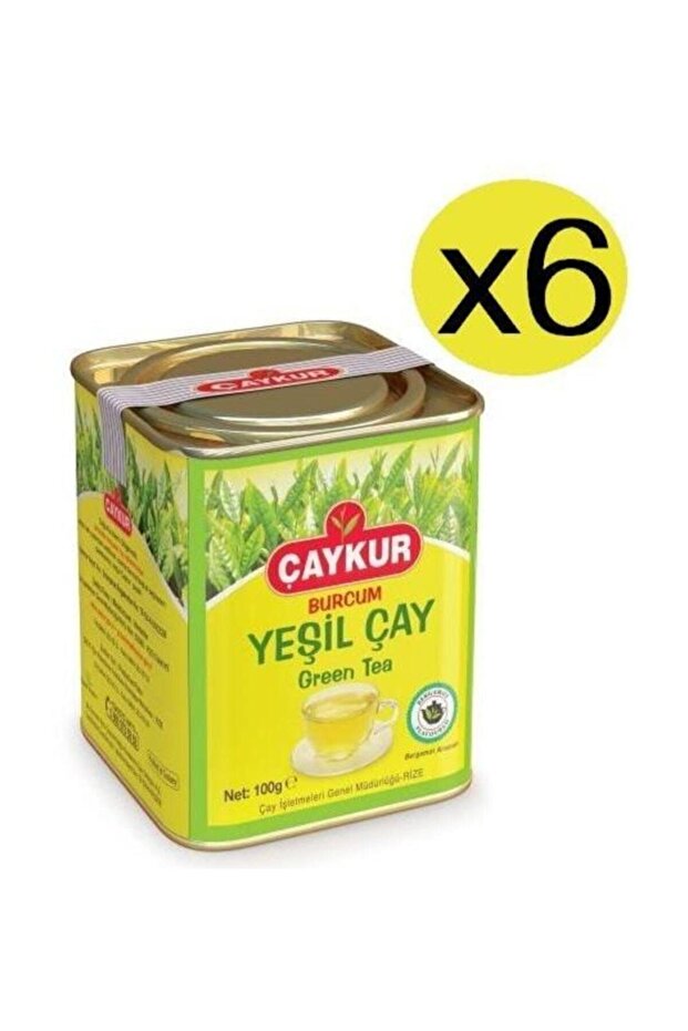 Burcum Green Tea 100 gr X 6 Pieces