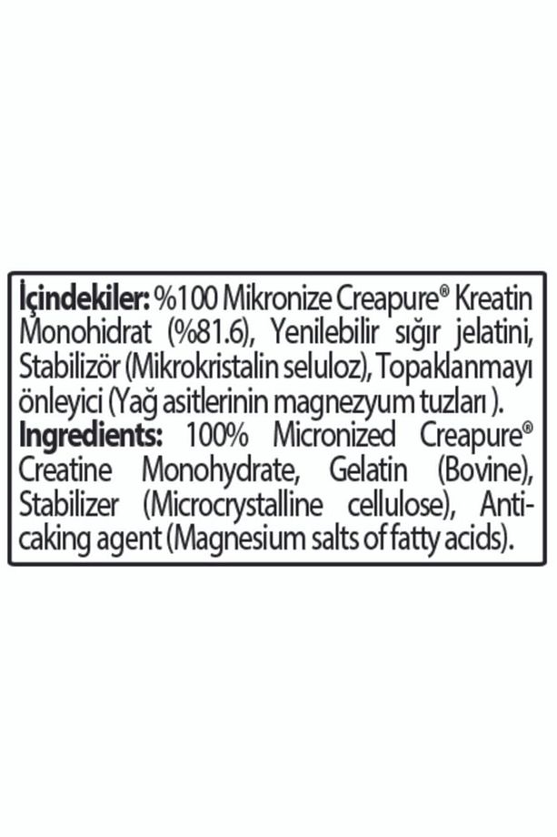 Creatine Creapure 120 Kapsül - 3
