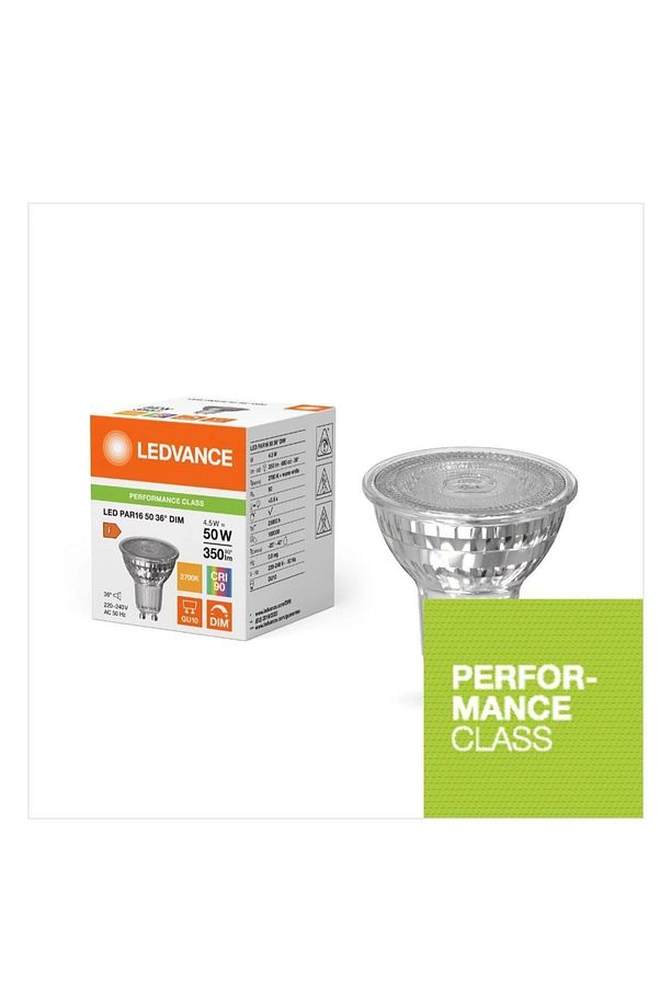 4.5w=50w Eşdeğer Dimlenebilir Gu10 2700 Kelvin Sarı Işık Parathom F Enerji 350 Lümen Spot Ampul - 2