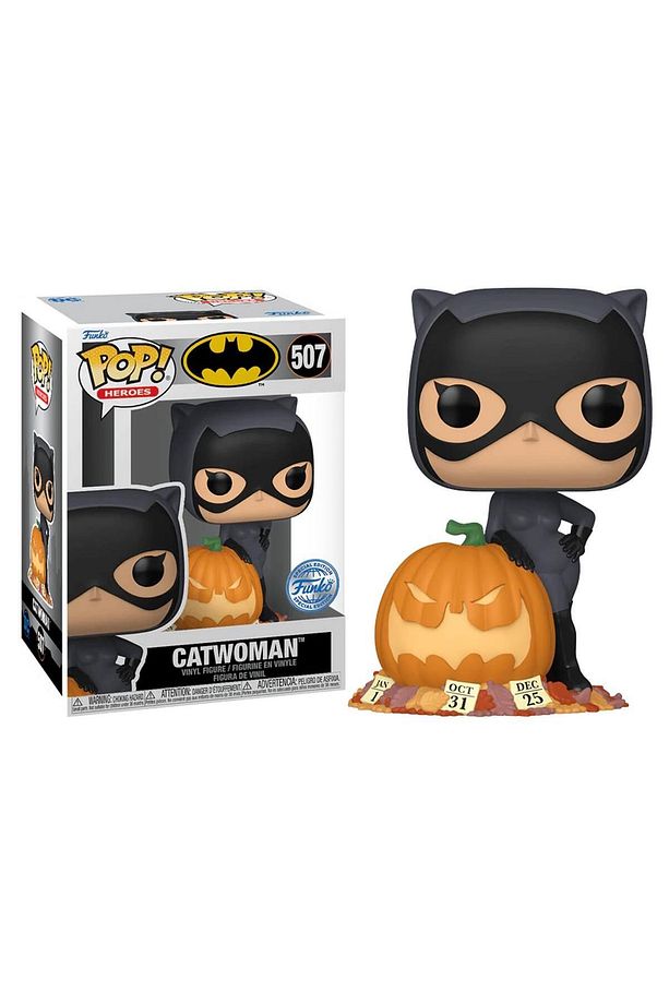 Pop Heroes Dc Batman - Catwoman With Pumpkin Special Edition No:507 - 1