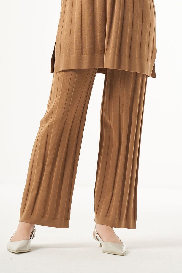 Merserize Kalın Fitilli TEK Pantolon 1101 Mocha - 1