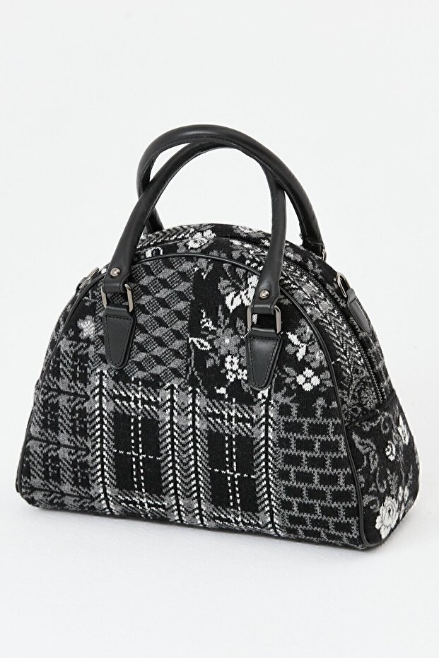 Kadın Patchwork Çanta Siyah - 2