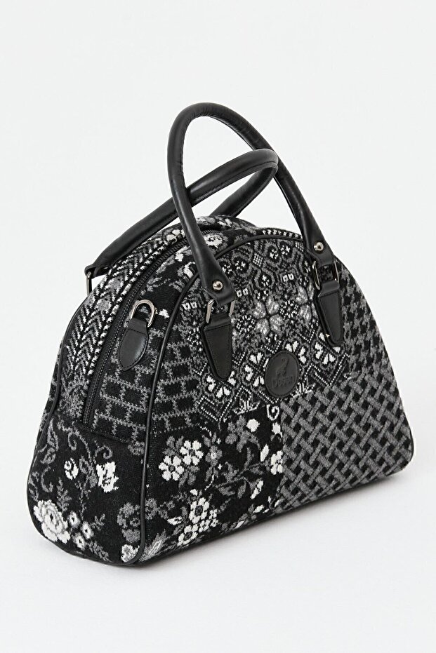 Kadın Patchwork Çanta Siyah - 3