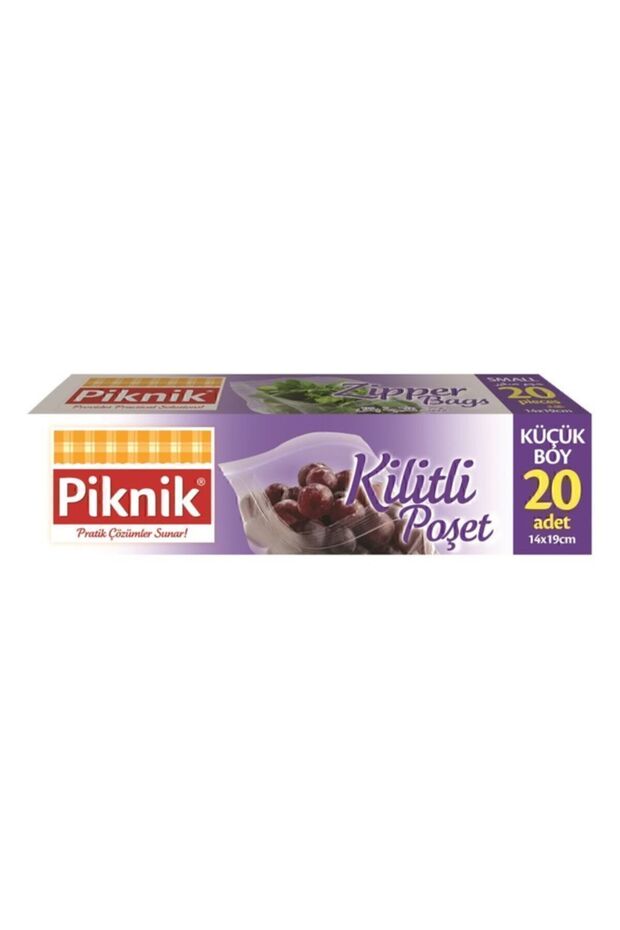 Piknik Gıda Ambalaj Kilitli Poşet Küçük 20'li 4 Adet - 2