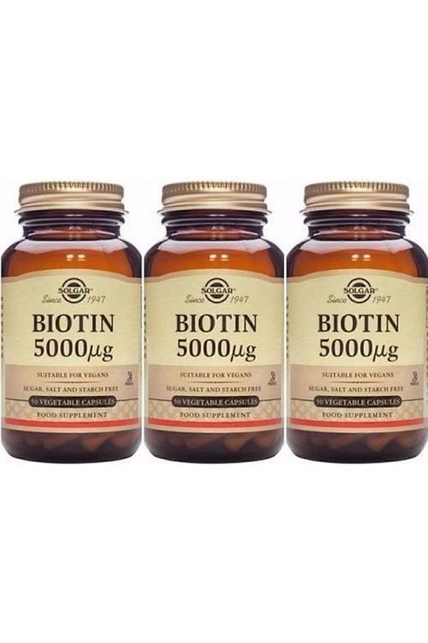 Biotin 5000 Mcg 50 Kapsül 3 Adet - 1